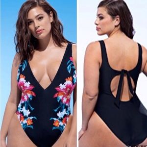 ASHLEY GRAHAM Valiente One-Piece Swimsuit tie back